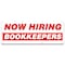 Signmission Now Hiring Bookkeepers Banner Apply Inside Accepting Application Single Sided B-96-30205 - alternate 1